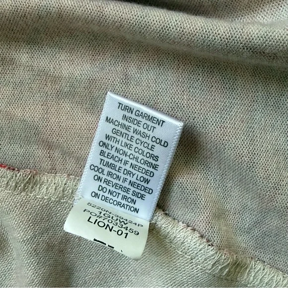 Vibrant One World Red and Yellow Abstract Floral Rhinestone Embellished Tunic - Picture 11 of 11